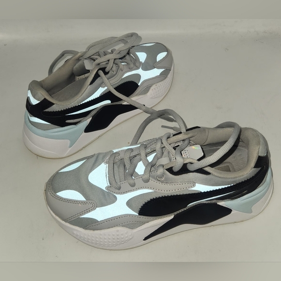 Puma RS-X3 Pure Reflective 37332502 Womens Gray Mesh Lifestyle Sneakers Size 7.5 - Picture 11 of 16